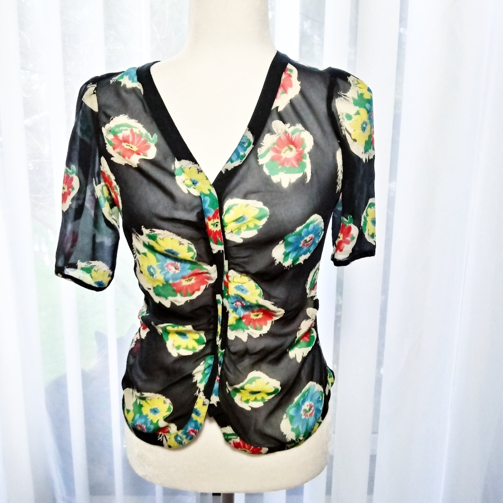 Anthropologie Maple Silk Blouse